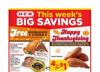 HEB Weekly Ad Nov 20 – Nov 28, 2024 (Thanksgiving Promotion Included)