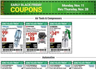Harbor Freight Early Black Friday Coupon Sale Nov 11 – Nov 28, 2024