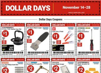 Harbor Freight Dollar Days Coupon Sale Nov 14 – Nov 28, 2024
