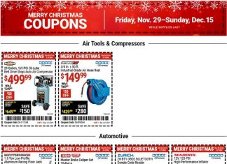 Harbor Freight Christmas Coupon Sale Nov 29 – Dec 15, 2024