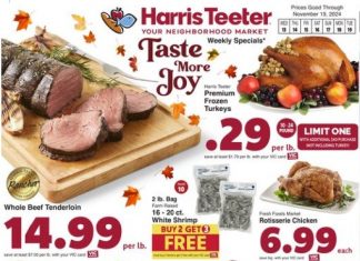 Harris Teeter Weekly Ad Nov 13 – Nov 19, 2024 (Thanksgiving Promotion Included)