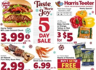 Harris Teeter Weekly Ad Nov 29 – Dec 03, 2024