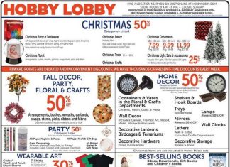 Hobby Lobby Weekly Ad Nov 03 – Nov 09, 2024