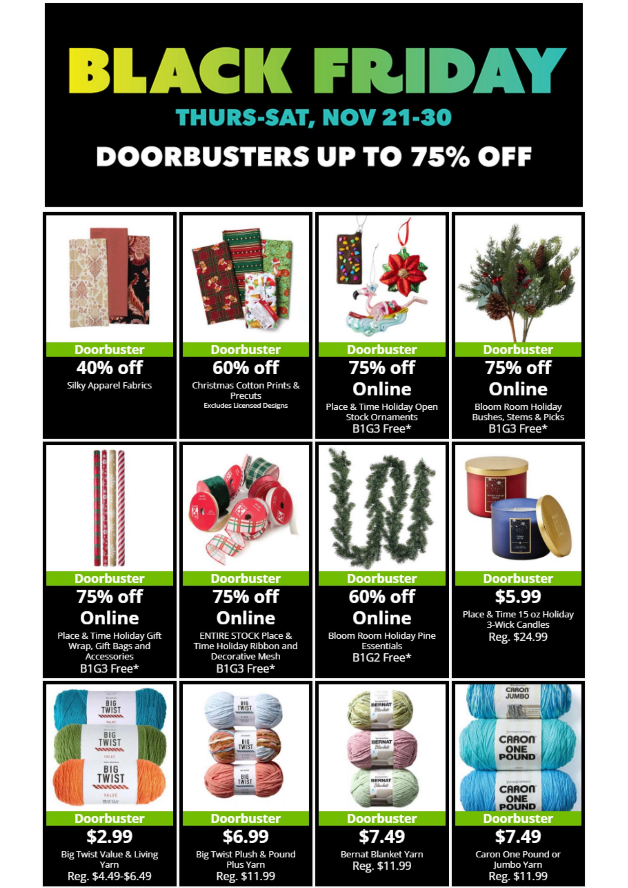 JoAnn Weekly Ad Nov 21 Dec 05, 2024 (Black Friday Promotion Included)