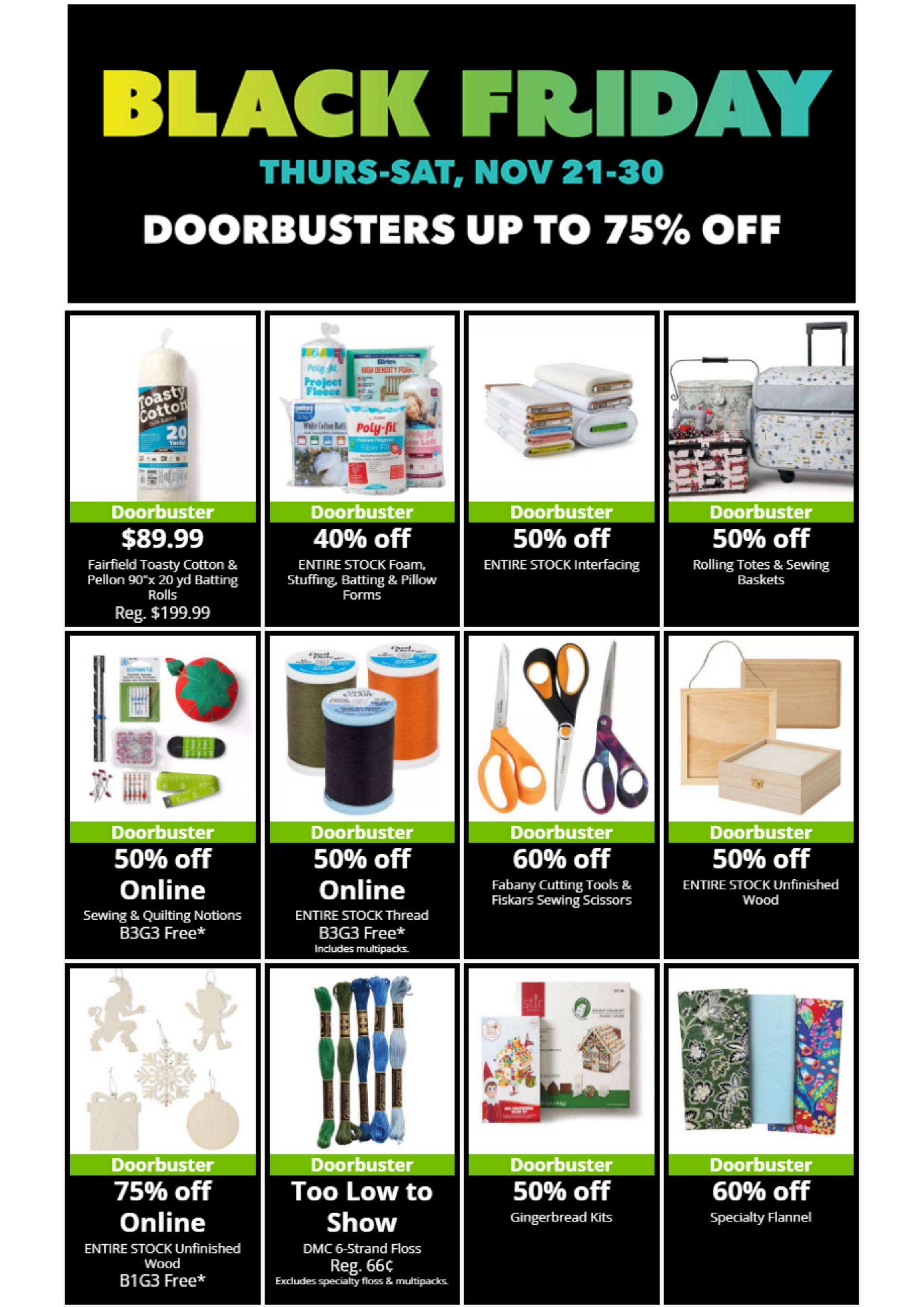 JoAnn Weekly Ad Nov 21 Dec 05, 2024 (Black Friday Promotion Included)