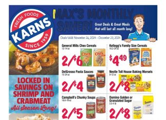Karns Quality Foods Monthly Ad Nov 26 – Dec 23, 2024