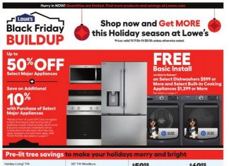 Lowe’s In Store Promotion Ad Nov 07 – Nov 20, 2024 (Black Friday Promotion Included)