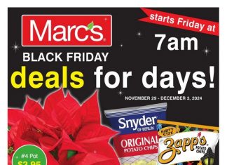 Marc’s Weekly Ad Nov 29 – Dec 03, 2024 (Black Friday Promotion Included)