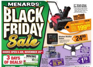 Menards Black Friday Sale Oct 28 – Dec 01, 2024
