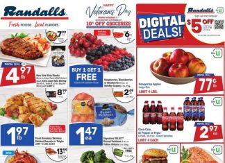Randalls Weekly Ad Nov 06 – Nov 12, 2024