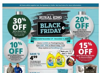 Rural King Black Friday Sale Nov 27 – Dec 01, 2024