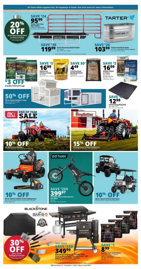 Rural King Black Friday Sale Nov 27 Dec 01, 2024