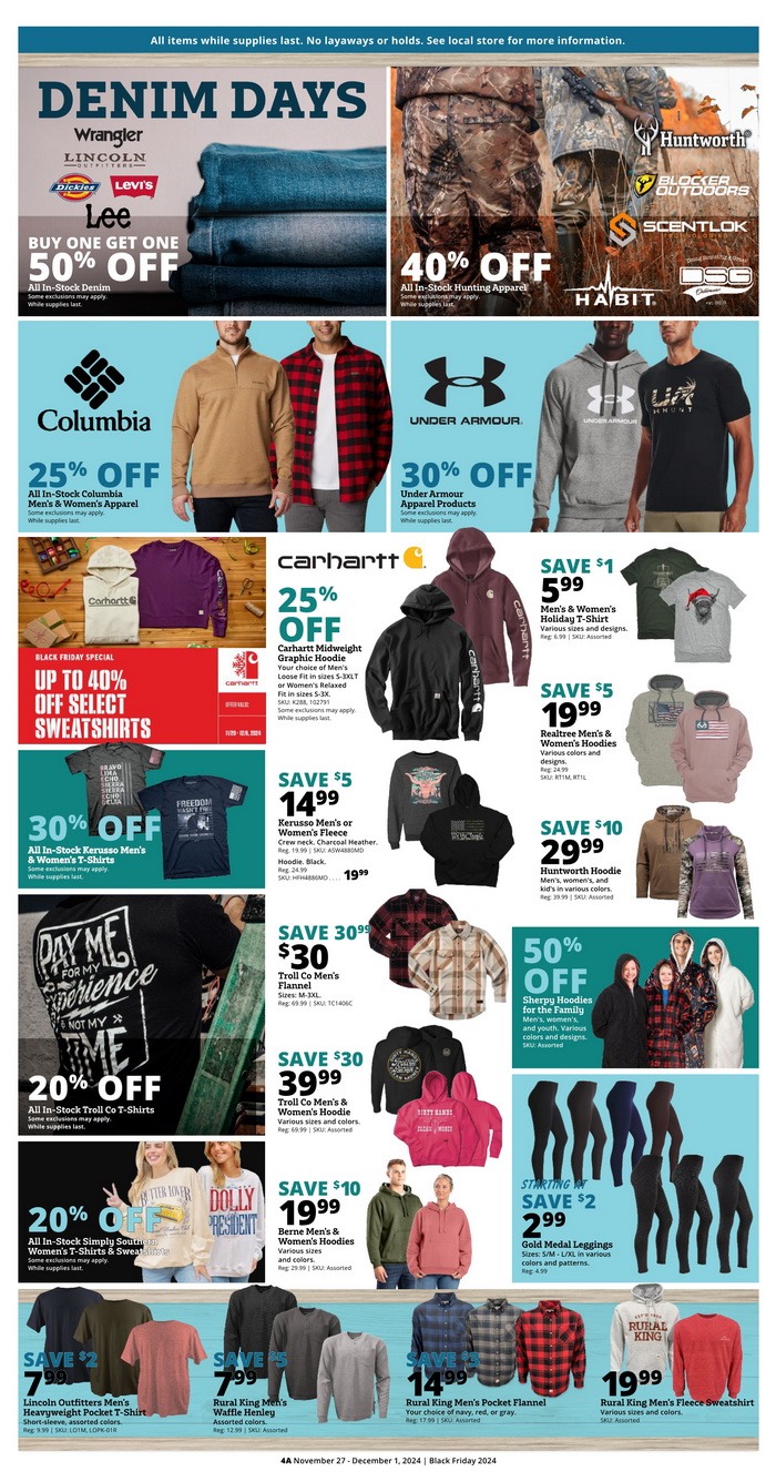 Rural King Black Friday Sale Nov 27 Dec 01, 2024