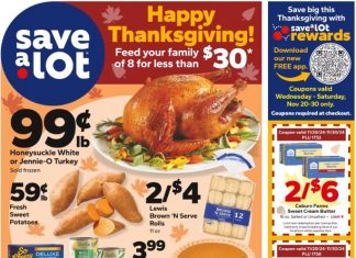 Save A Lot Weekly Ad Nov 20 – Nov 28, 2024 (Thanksgiving Promotion Included)