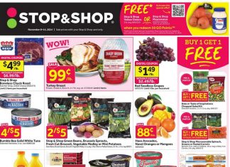 Stop & Shop Weekly Ad Nov 08 – Nov 14, 2024