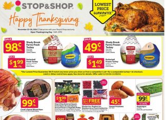 Stop & Shop Weekly Ad Nov 22 – Nov 28, 2024 (Thanksgiving Day Promotion Included)