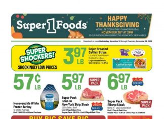 Super 1 Foods Weekly Ad Nov 20 – Nov 28, 2024 (Thanksgiving Day Promotion Included)