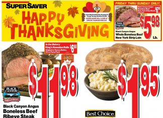 Super Saver Weekly Ad Nov 20 – Nov 28, 2024 (Thanksgiving Day Promotion Included)