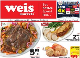 Weis Markets Weekly Ad Nov 29 – Dec 04, 2024