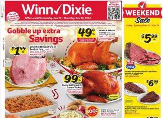 Winn-Dixie Weekly Ad Nov 20 – Nov 28, 2024 (Thanksgiving Promotion Included)