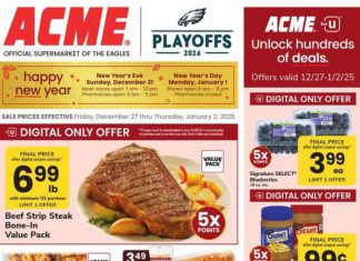 ACME Weekly Ad Dec 27, 2024 – Jan 02, 2025 (New Year Promotion Included)