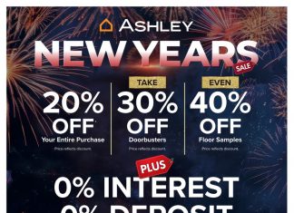 Ashley Furniture HomeStore New Year Sale Dec 24 – Jan 13, 2025