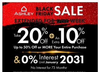 Ashley Furniture HomeStore Black Friday Extended Sale Dec 03 – Dec 09, 2024