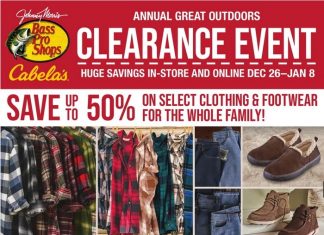 Bass Pro Shops Clearance Sale Dec 26, 2024 – Jan 08, 2025