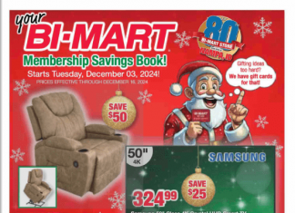 Bi-Mart Weekly Ad Dec 03 – Dec 16, 2024