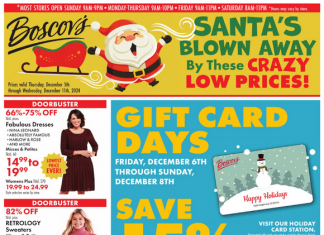 Boscov’s Weekly Ad Dec 05 – Dec 11, 2024 (Christmas Promotion Included)