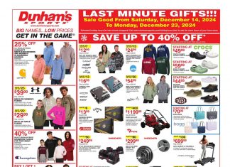 Dunham’s Sports Weekly Ad Dec 14 – Dec 23, 2024