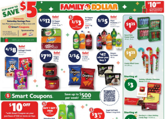 Family Dollar Weekly Ad Dec 22 – Dec 28, 2024 (Christmas Promotion Included)