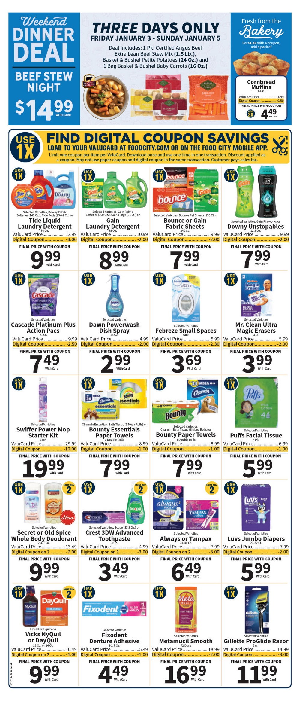 Food City Weekly Ad Jan 01 – Jan 07, 2025 (New Year Promotion Included)
