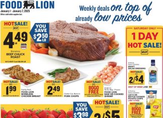 Food Lion Weekly Ad Jan 01 – Jan 07, 2025