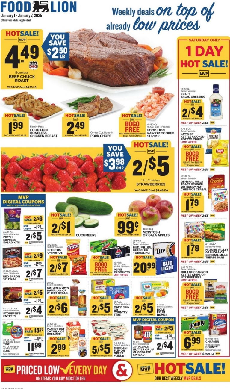 Food Lion Weekly Ad Jan 01 Jan 07, 2025