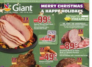 Giant Food Weekly Ad Dec 20 – Dec 26, 2024 (Christmas Day Promotion Included)