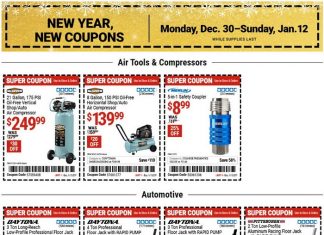 Harbor Freight New Year Coupon Sale Dec 30, 2024 – Jan 12, 2025