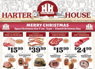 Harter House Weekly Ad Dec 18 – Dec 24, 2024 (Christmas Promotion Included)