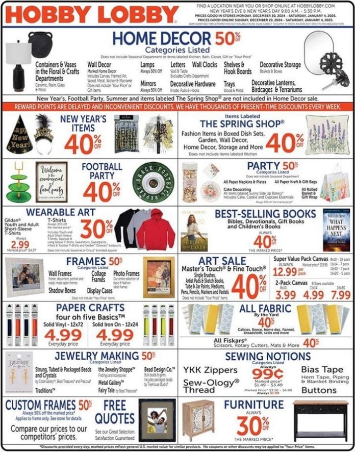 Hobby Lobby Weekly Ad Dec 29 2024 Jan 04 2025 hobby-lobby-weekly-ad-dec-29-2024-jan-04-2025