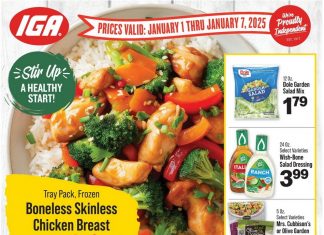 IGA Weekly Ad Jan 01 – Jan 07, 2025
