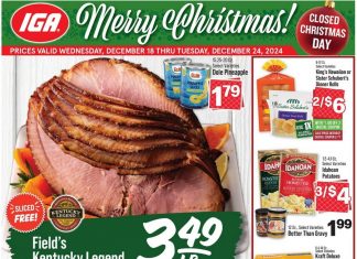 IGA Weekly Ad Dec 18 – Dec 24, 2024 (Christmas Promotion Included)