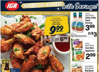 IGA Weekly Ad Dec 26 – Dec 31, 2024 (New Year Promotion Included)