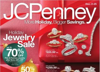 JCPenney Holiday Jewelry Sale Dec 02 – Dec 25, 2024