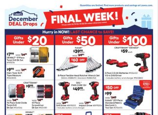 Lowe’s In Store Promotion Ad Dec 19 – Dec 25, 2024