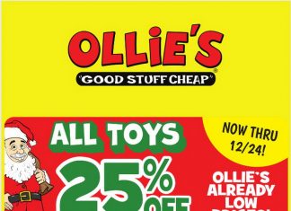 Ollie’s Weekly Ad Dec 19 – Dec 27, 2024 (Christmas Day Promotion Included)