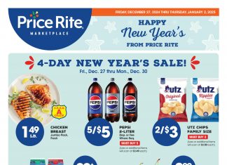 Price Rite Weekly Ad Dec 27, 2024 – Jan 02, 2025 (New Year Promotion Included)