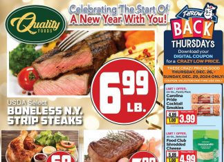 Quality Foods Weekly Ad Dec 25 – Dec 31, 2024 (New Year Promotion Included)