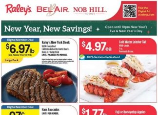Raley’s Weekly Ad Dec 26 – Dec 31, 2024 (New Year Promotion Included)