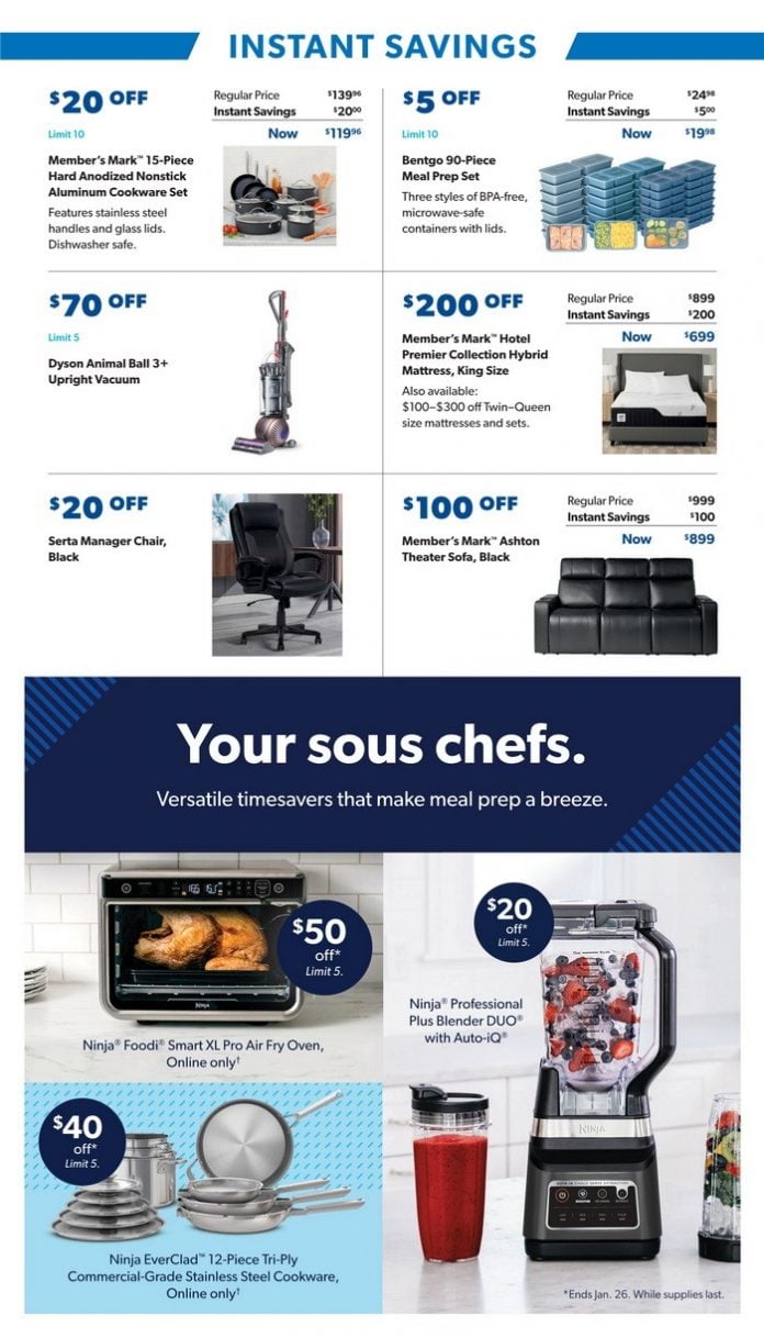 Sam's Club Instant Savings Ad Jan 03 – Jan 26, 2025