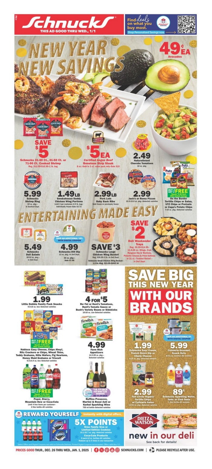 Schnucks Weekly Ad Dec 26, 2024 Jan 01, 2025 (New Year Promotion Included)